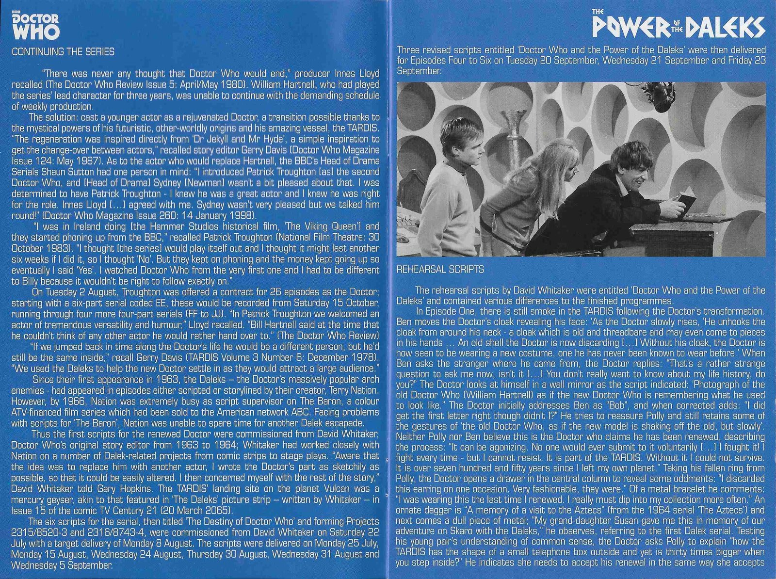 Inserts from BBCDVD 4163